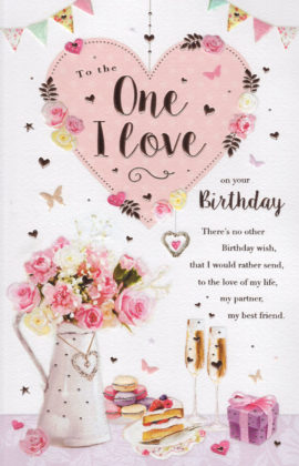 One I Love Birthday Card