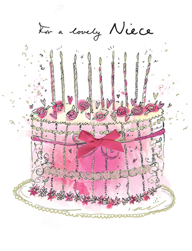 Niece Cake Birthday Card One For Occasions