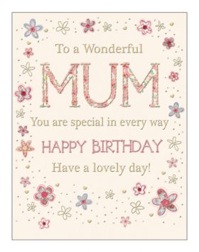 Mum Little Flowers Birthday Card