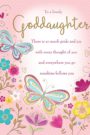 Goddaughter Flowers Birthday Card