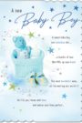 Baby Boy Teddy Bear Card