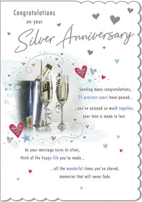 Silver Anniv Card