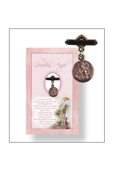 Baby Girl Guardian Angel Brooch