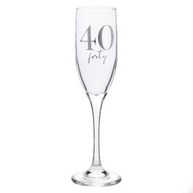 40th Champagne Flute MS161