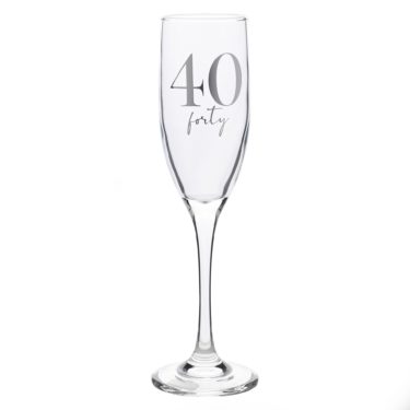 40th Champagne Flute MS161