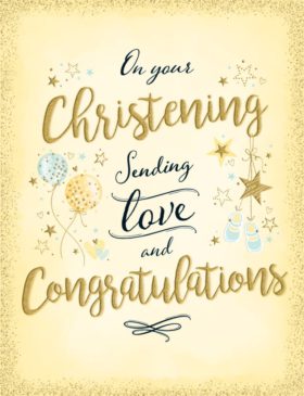 Christening Congratulation Card