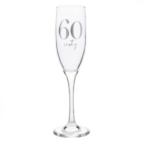 60th Champagne Flute MS163