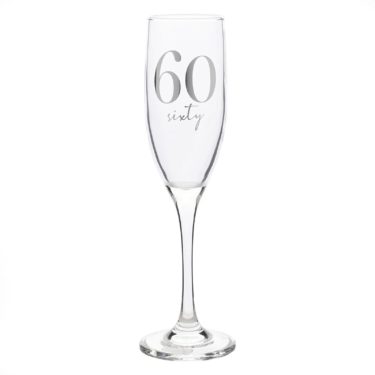 60th Champagne Flute MS163