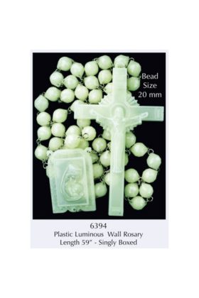 Luminous Plastic Wall Rosary