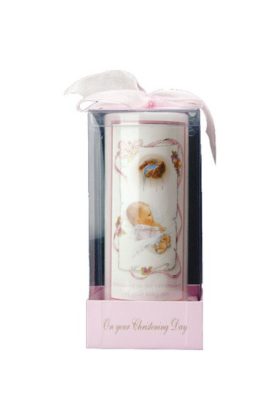 Christening Candle Baby Girl