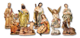 Nativity Resin Figures 4 1/2""