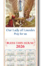 Our Lady Of Lourdes Cane Scroll Calendar 2026
