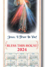 Wood Scroll Calendar Divine Mercy 2024