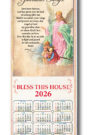 Wood Scroll Calendar Guardian Angel 2026