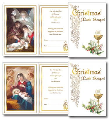 Christmas Mass Bouquet Card 99360