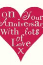 Anniversary Card Red Heart