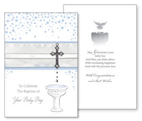 Baptism Card Baby Boy