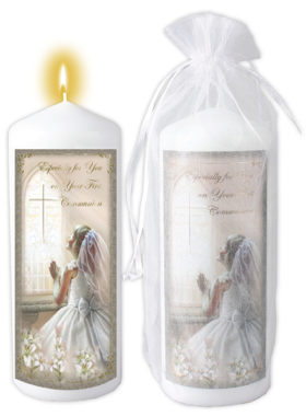 Communion Girl Candle