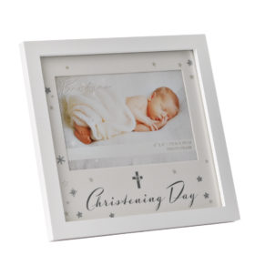 Christening Frame 6 x 4 Stars