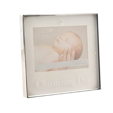 Christening Photo Frame Silver Plated 6 x 4