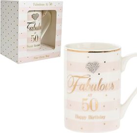 Fabulous 50th Birthday Mug