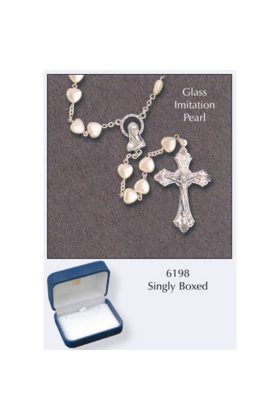 Heart Bead Rosary 6198