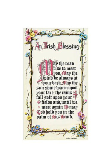 Irish Blessing Prayer Card 7135222