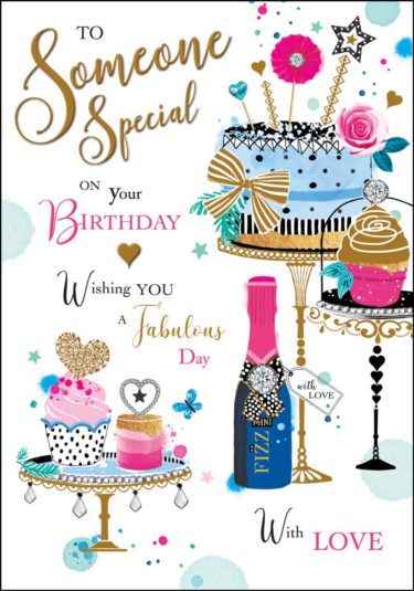 Someone Special Birthday Card Cake