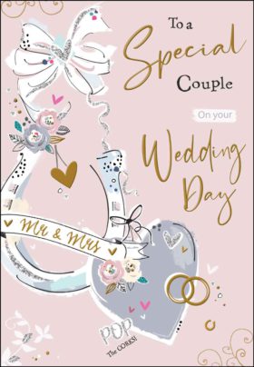 Wedding Day Card Horse Shoe