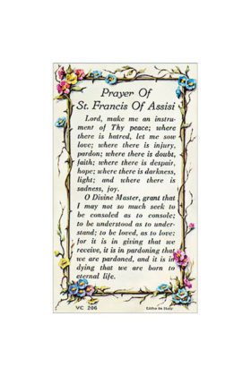 St Francis Prayer Card 7135206