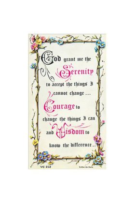 Serenity Prayer Card 7135212