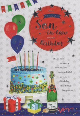 Son In Law Cake Card