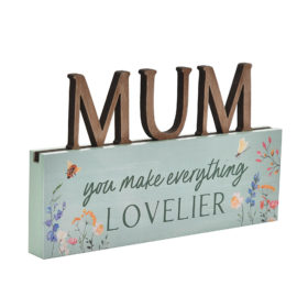 Mum Letter Mantle Plaque