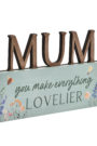 Mum Letter Mantle Plaque