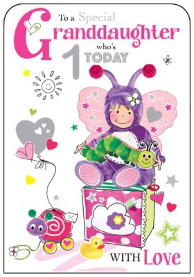 Granddaughter 1st Birthday Card