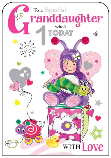 Granddaughter 1st Birthday Card