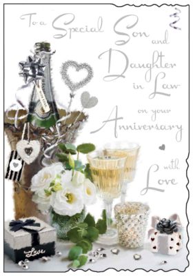 Son & Daughter In Law Anniversary Card