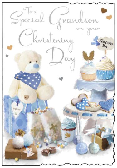 Christening Card Grandson