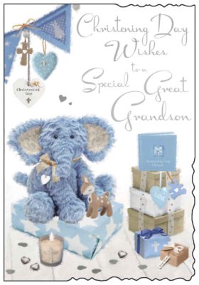 Christening Day Wishes Great Grandson