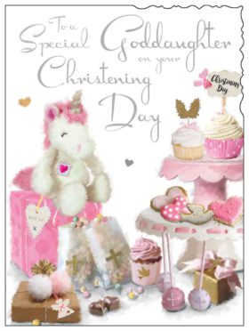 Goddaughter Christening Card