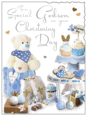 Godson Christening Card