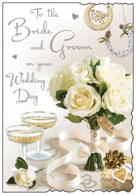 Wedding Day Card Floral Bouquet