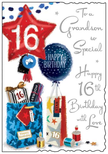 Grandson 16th Birthday Balloons