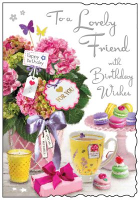 Friend Birthday Card Floral Bouquet