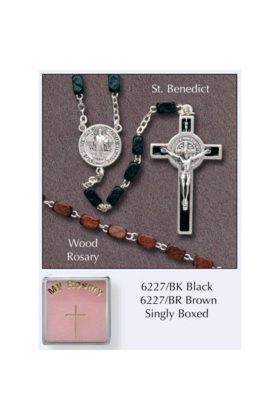 St Benedict Wooden Rosary